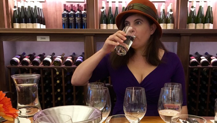 Wine tasting at Sheldrake